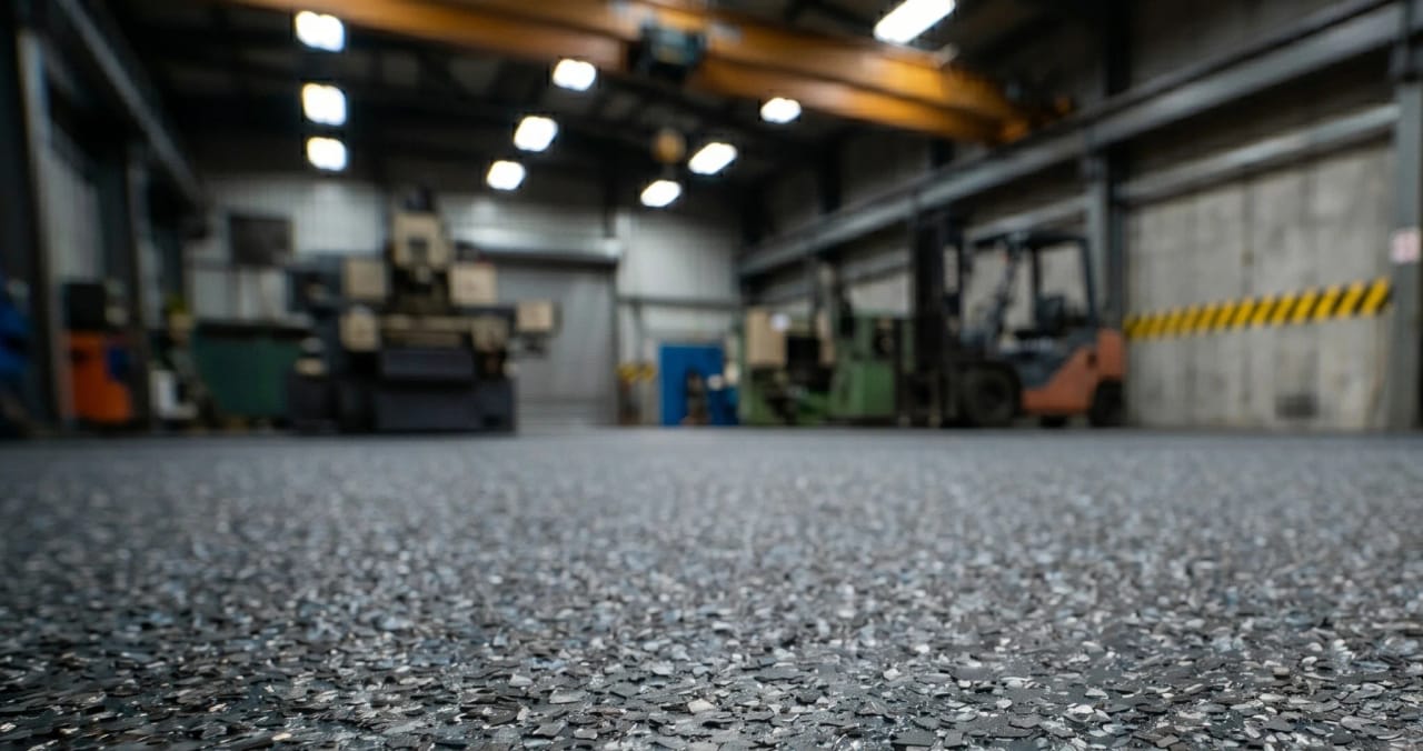 Heavy duty industrial warehouse floor coating project in Edmonton